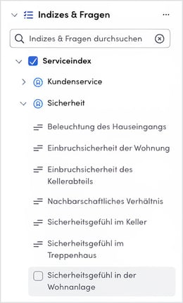 Left-hand Menu DE